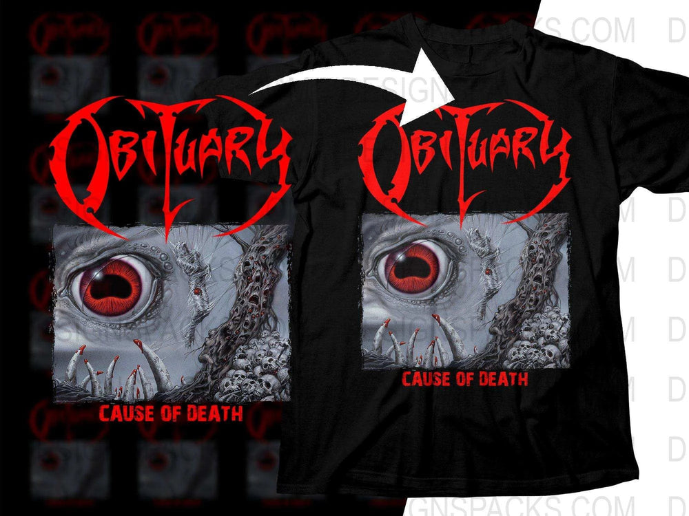 Obituary Cause Of Death Rock Art Png Halftone Digital Download