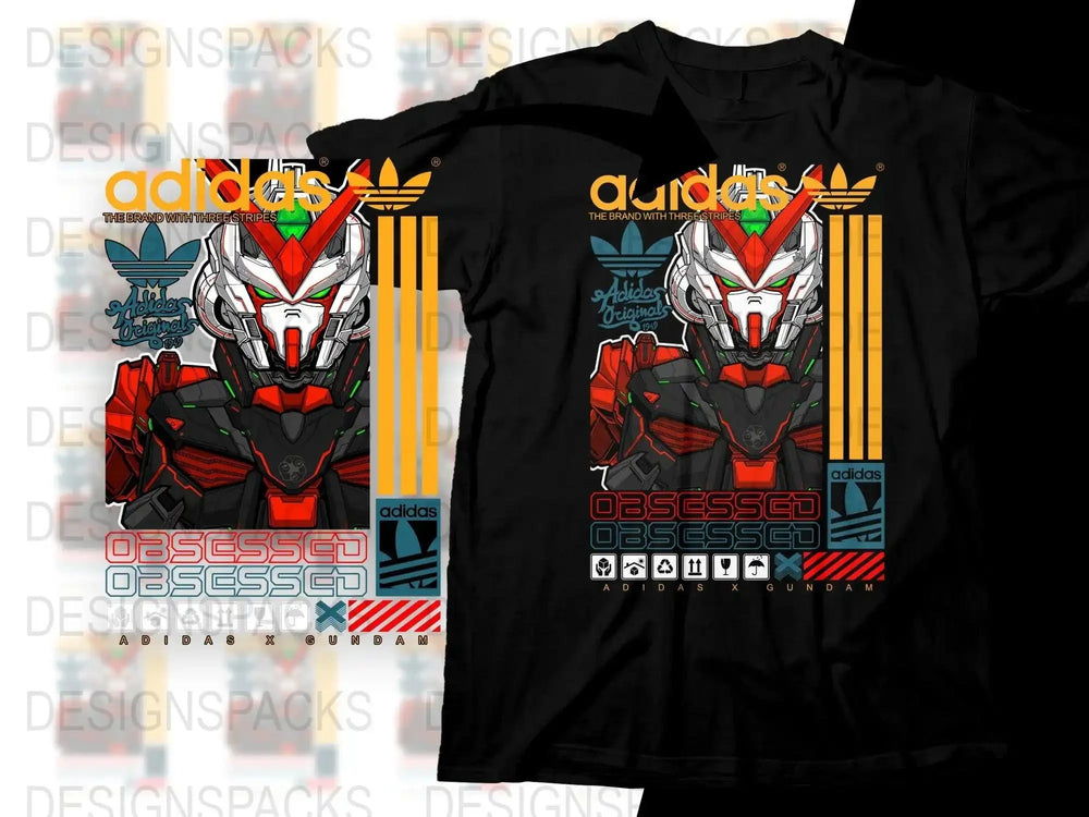 Obsessed Sport Brand Originals Gundam Graphic Png Digital Download