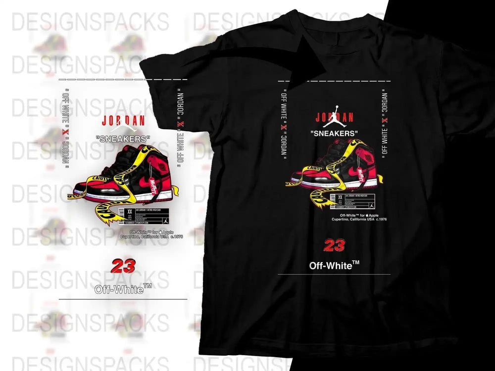 Off White x Sport Brand Retro Ban Sneakers Design Png Digital Download