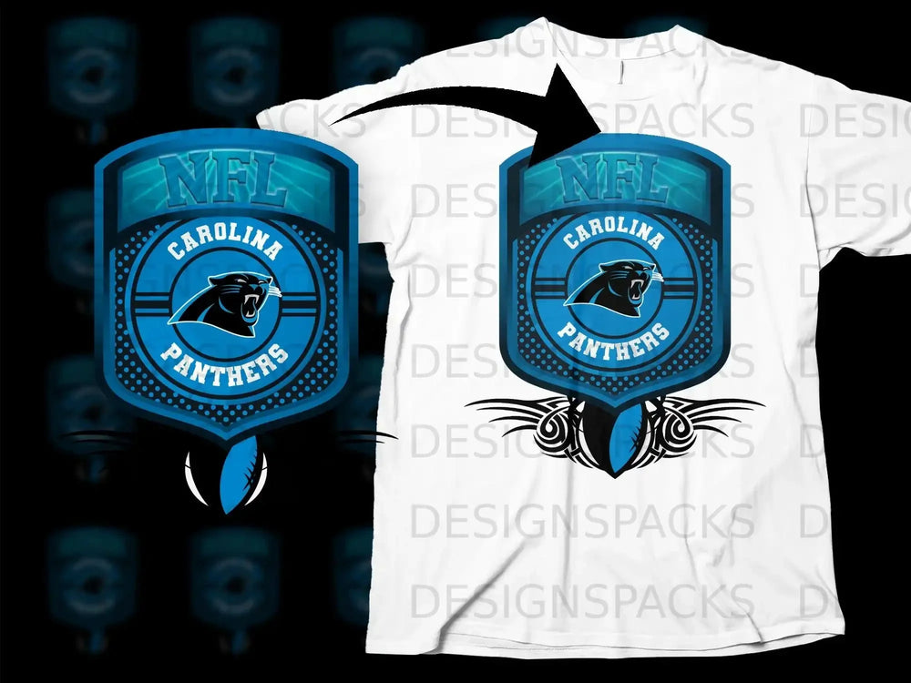 Carolina Panthers NFL Emblem Design T-shirt