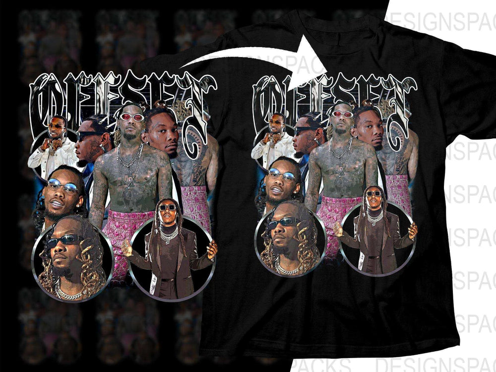 Offset Hip Hop Icons Graphic Print Png Digital Download
