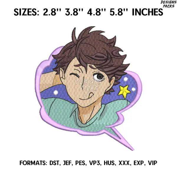 Oikawa Embroidery design file pes. Haikyuu Anime, Anime Pes Design Brother, Nike Haikyuu