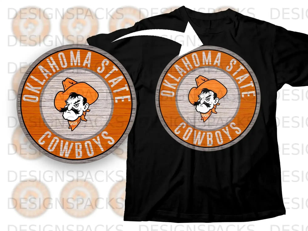 Oklahoma State Cowboys Athletic Circle Graphic Shirt