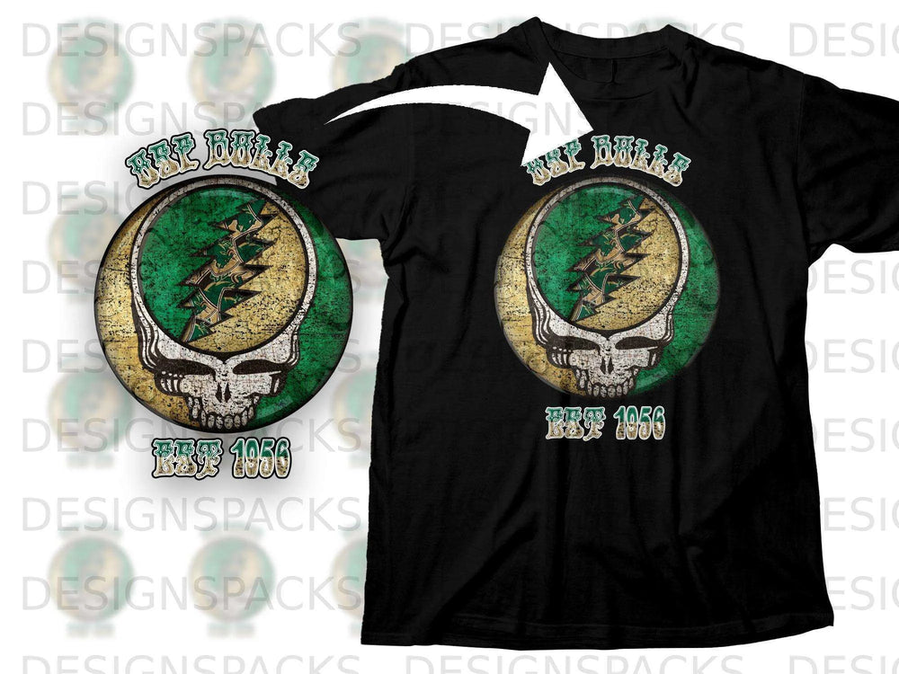 Get Rolls Est 1966 Retro Skull Graphic Tee