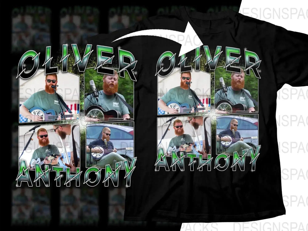 Oliver Anthony Retro Music Bootleg Style Png Digital Download