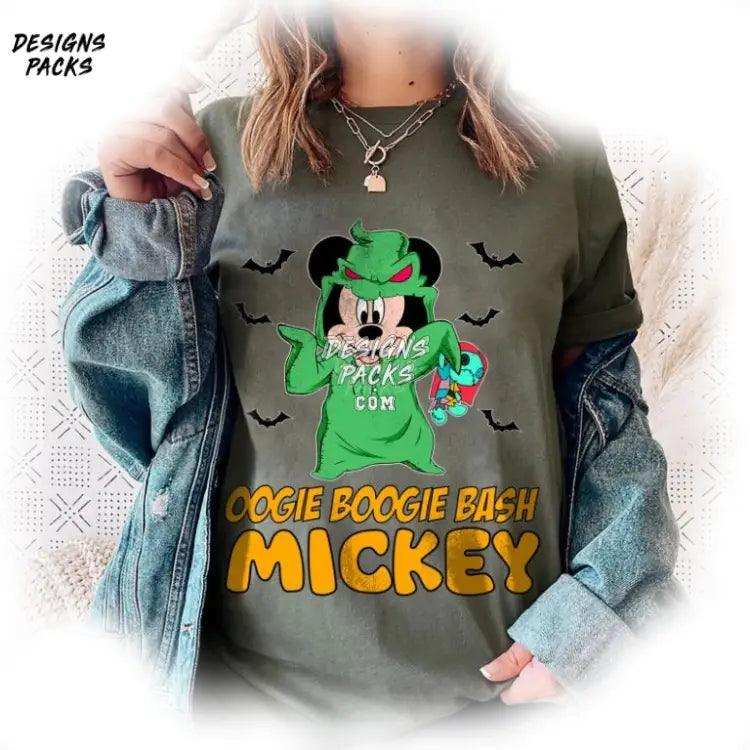 Oogie Boogie Bash Sublimation Print Cartoon Mickey Halloween Png Design
