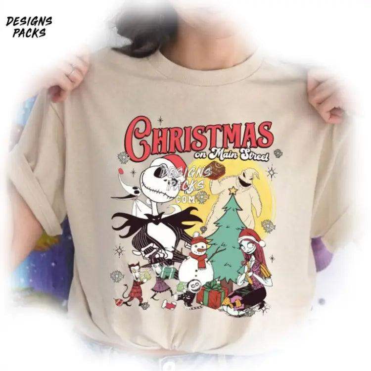 Oogie Boogie Christmas Party Retro On Main Street Png Design