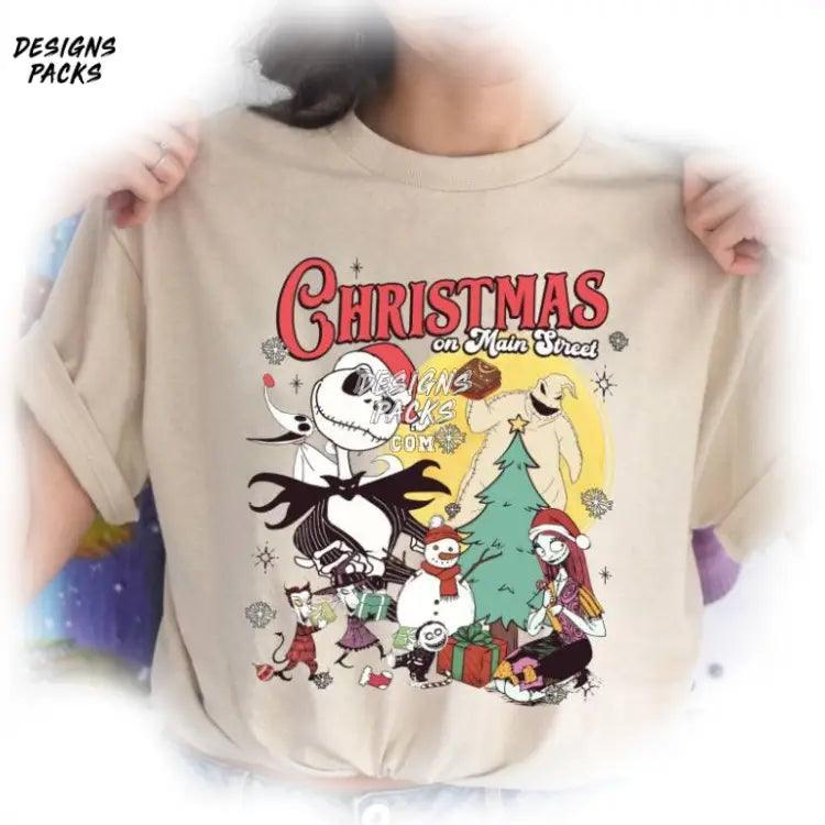 Oogie Boogie Christmas Party Retro On Main Street Png Design