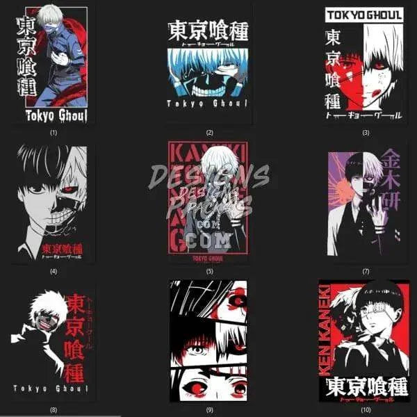 10 Anime Designs Bundle PNG