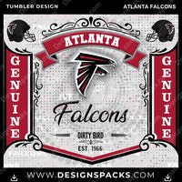 Load image into Gallery viewer, Football Bud Atlanta Falcons NFL Football Tumbler Digital Wrap Design Download
