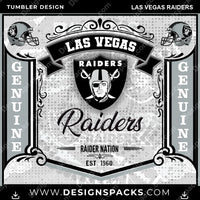 Load image into Gallery viewer, Football Bud Las Vegas Raiders NFL Football Tumbler Digital Wrap Design Download
