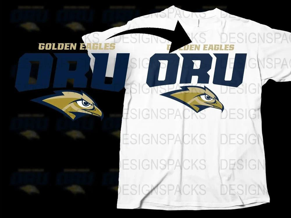 Oral Roberts Golden Eagles College Football Png Digital Download
