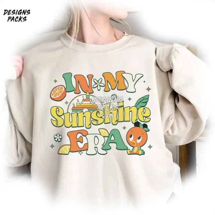 Orange Bird Cartoon Land Hello Sunshine In My Era Png Design