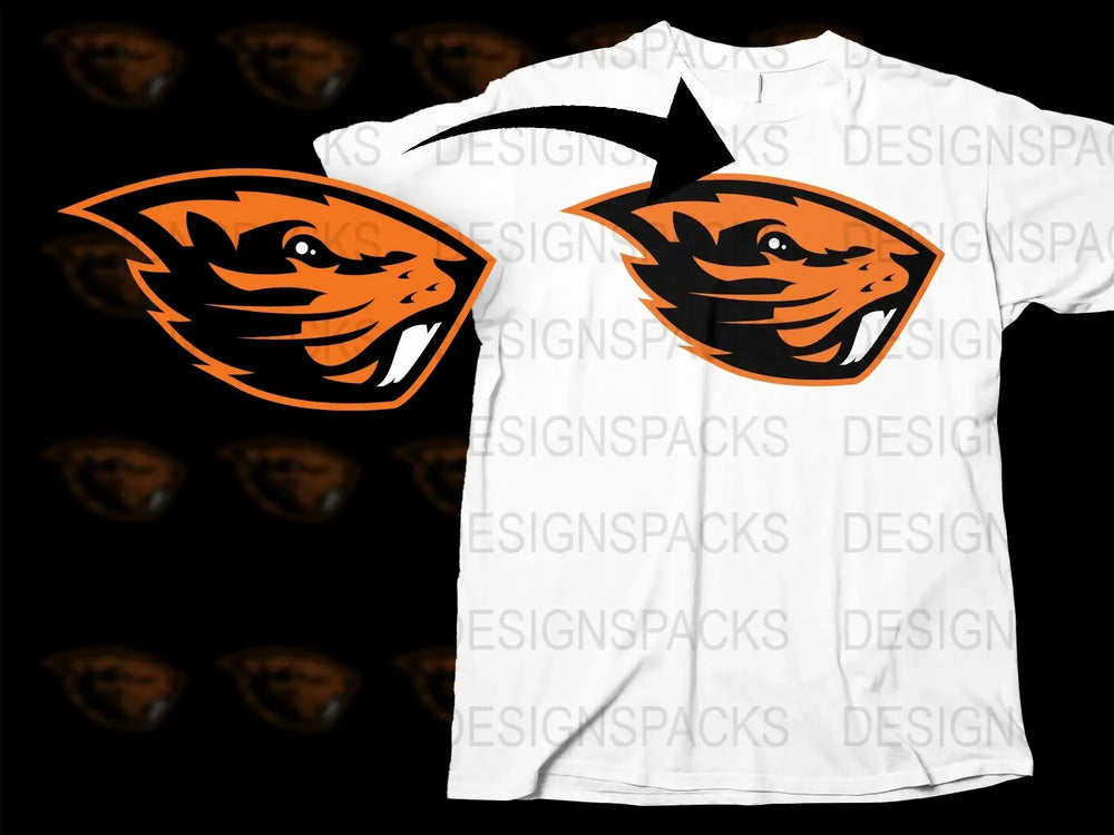 Oregon State Beavers College Football Png Digital Download