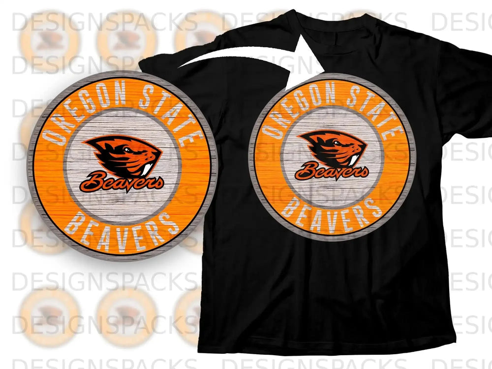 Oregon State Beavers Vintage Logo Graphic T Shirt