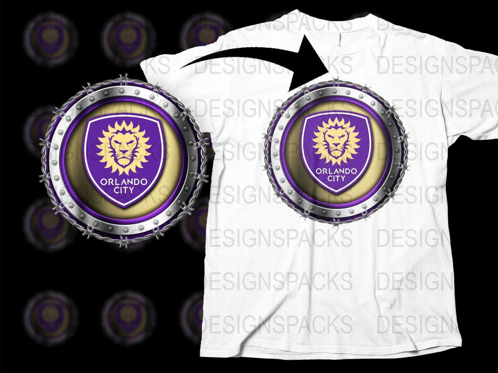 Orlando City SC Logo Graphic Design Png Digital Download
