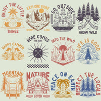 Load image into Gallery viewer, 15 Outdoor Mountain Camping Designs Bundle PNG

