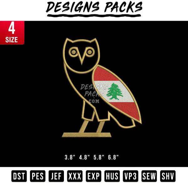 Ovo Owl Embroidery Design 