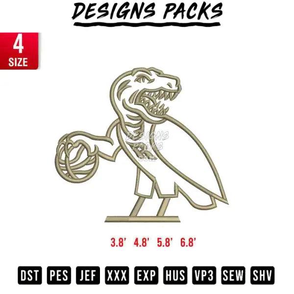 Ovo Raptor Embroidery Design 