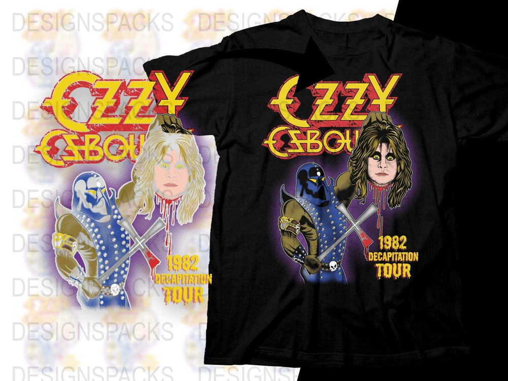 Ozzy Osbourne 1982 Decapitation Tour Png Digital Download