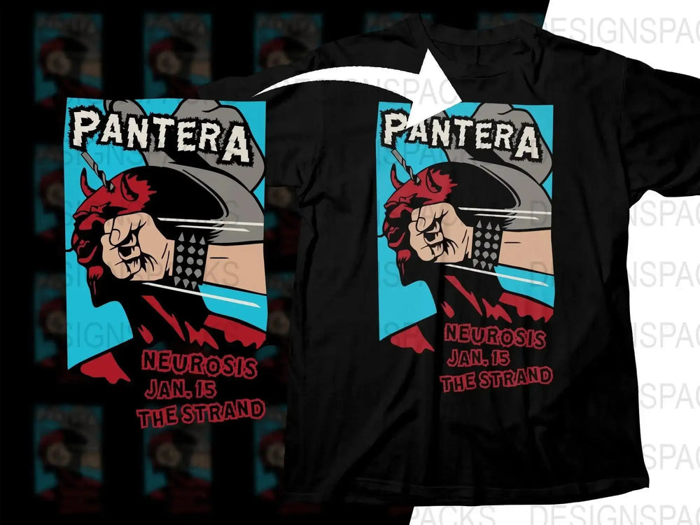 Pantera Neurosis Jan 15 The Strand Rock Band Graphic Png Design Digital Download