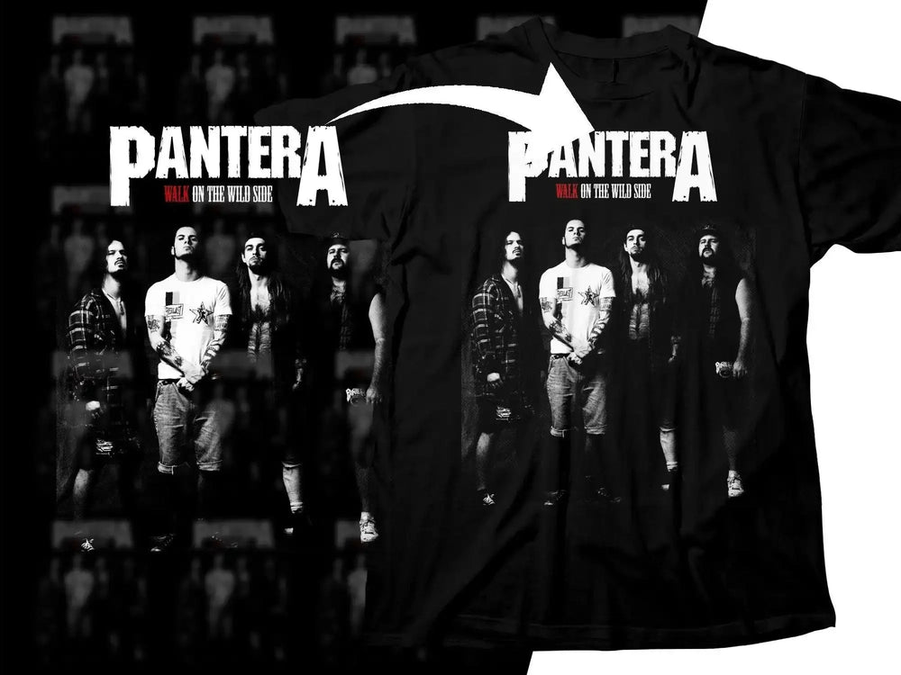 Pantera Walk On The Wild Side Rock Band Png Halftone Digital Download