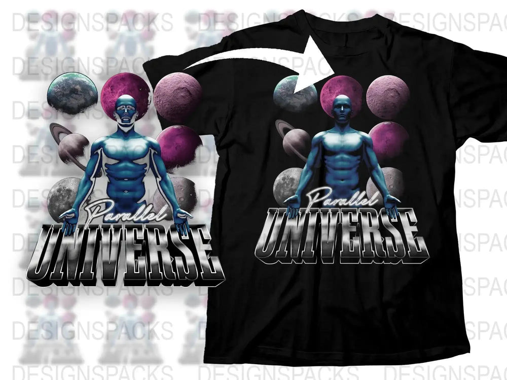 Parallel Universe Design Graphic Png Digital Download