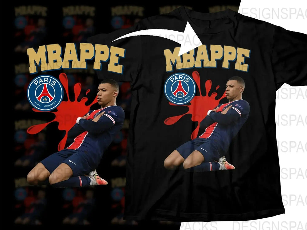 Paris Mbappe Graphic Soccer Fans Soccer Png Digital Download