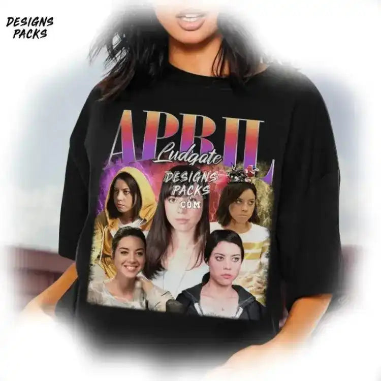 Parks And Recreation Homage Tv April Ludgate Vintage Graphic Png Design