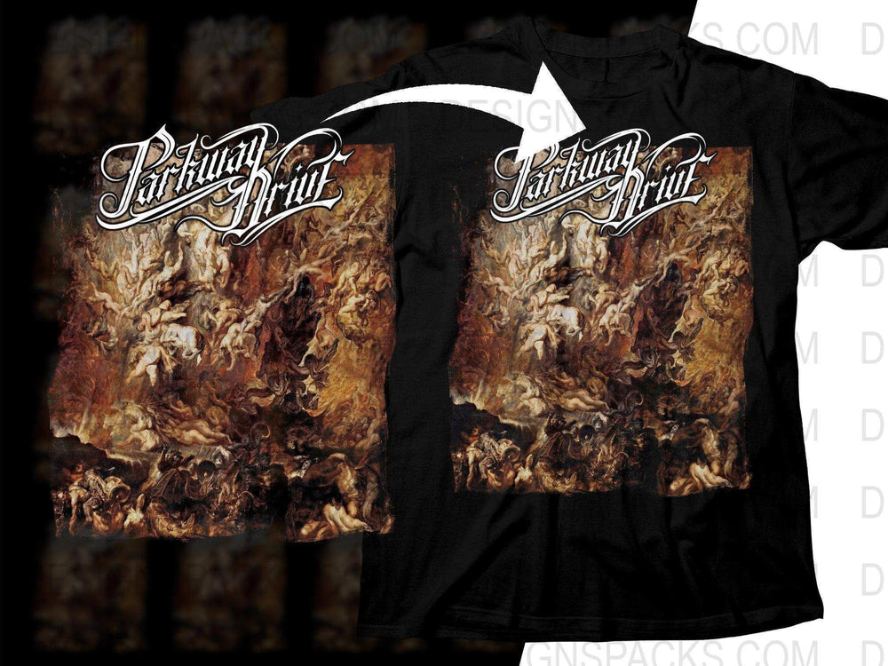 Parkway Drive Artistic Vintage-Style Rock Png Halftone Digital Download