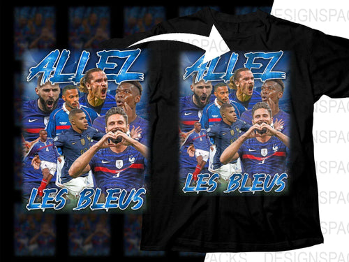 Passionate Allez Les Bleus Soccer Fans France Team Soccer Png Digital Download