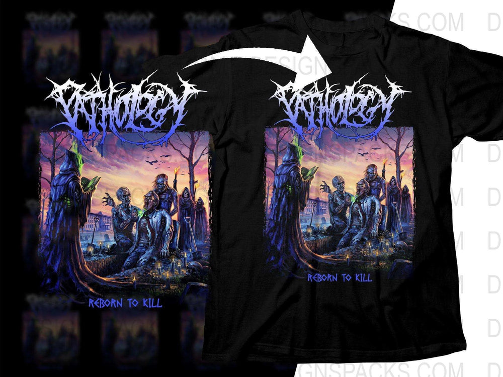 Pathology Atmospheric Reborn to Kill Rock Design Png Halftone Digital Download