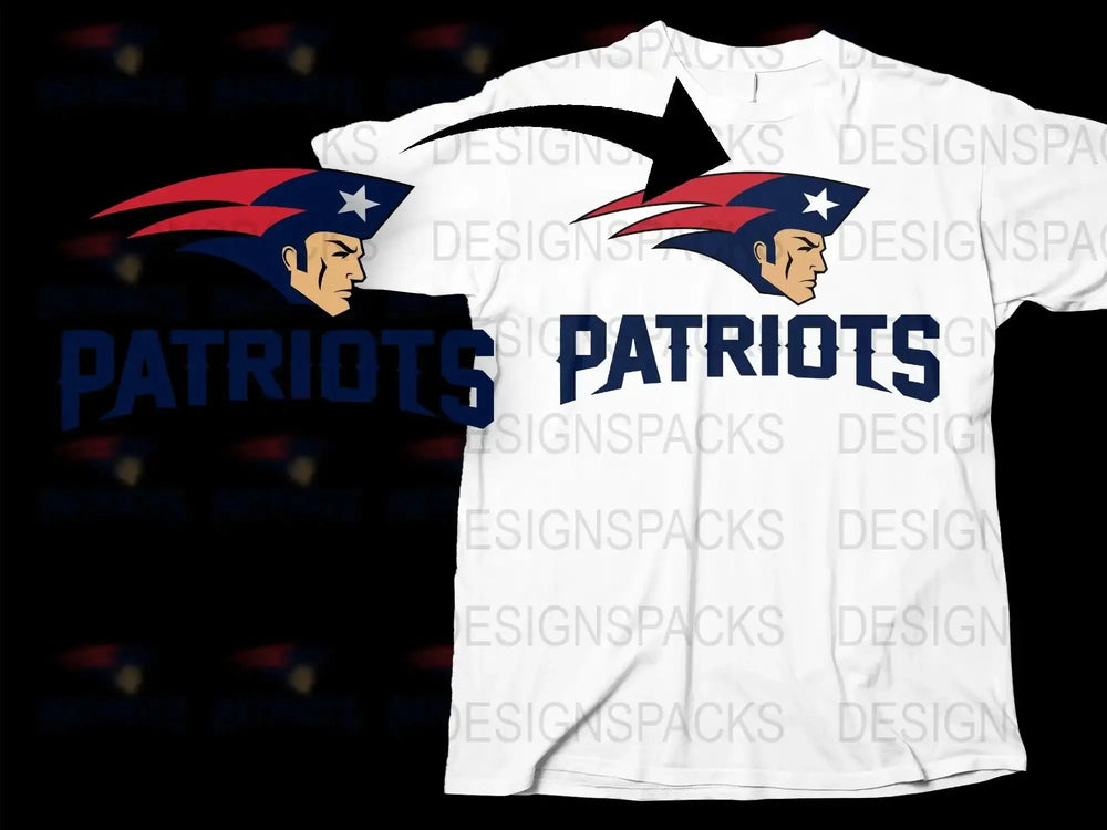 Patriots Fan T-Shirt, American Football Team Graphic Tee, Sports Apparel, Mens and Womens Sizes Available