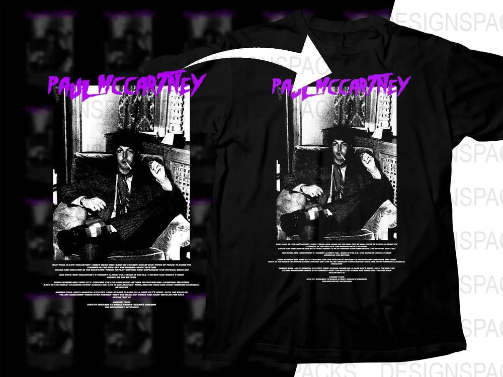 PAUL MCCARTNEY Music Artist Streetwear Png Digital Download