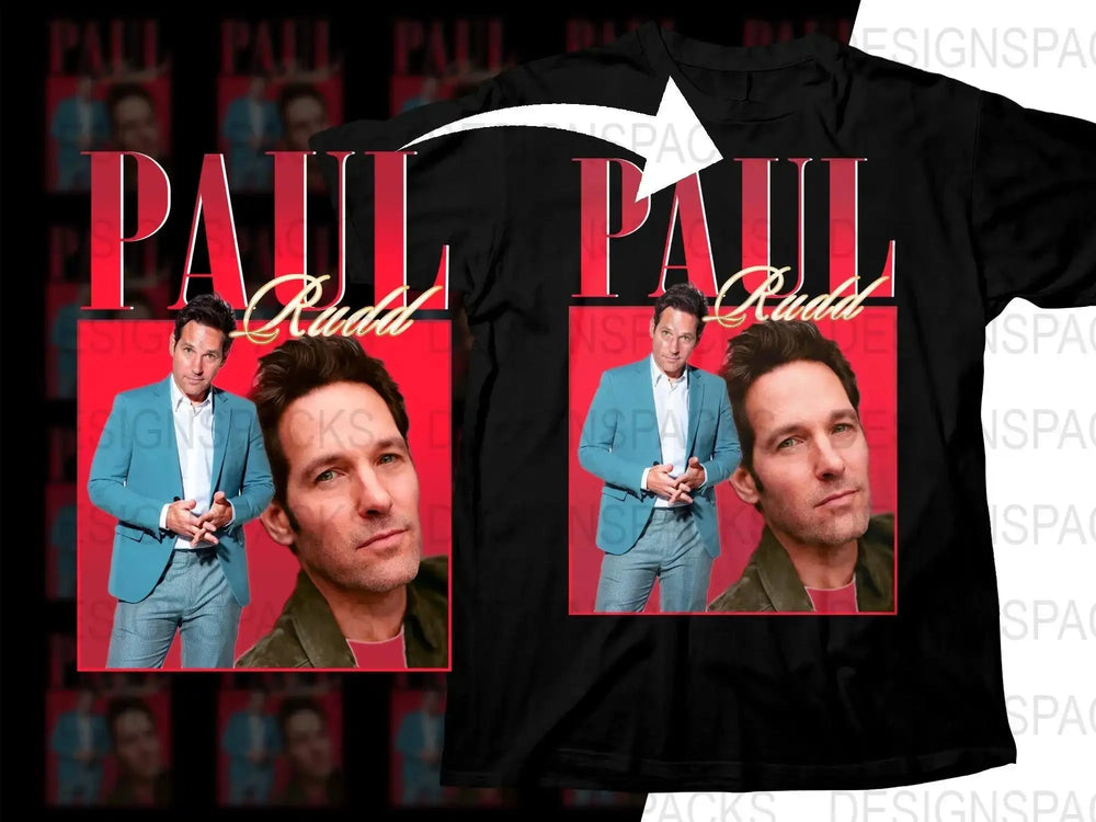 Paul Rudd Colorful Collage Movie Bootleg Png Digital Download