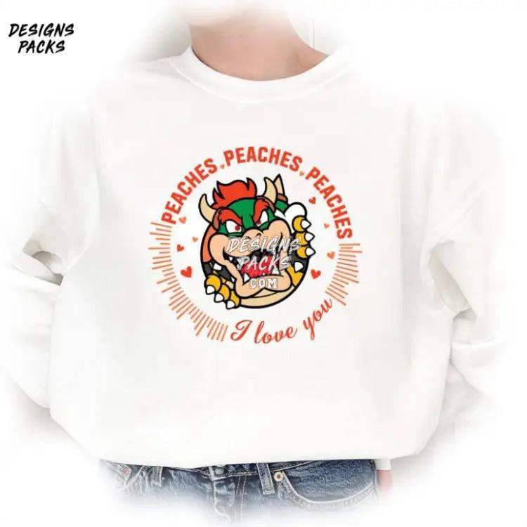Peaches Bowser Retro Png Design