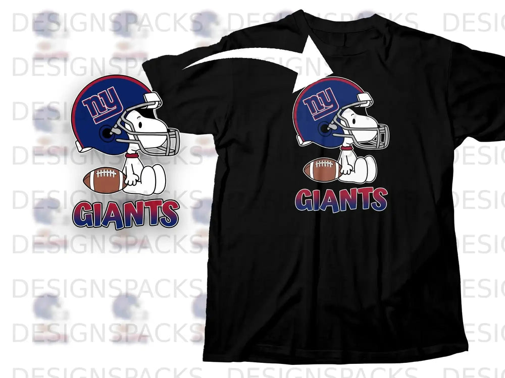 Snoopy NY Giants Helmet Football Character Giants product type