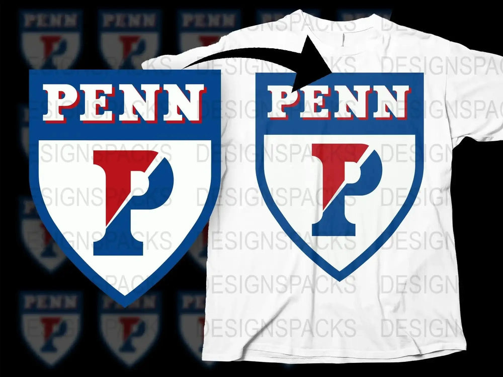 Penn Quakers College Football Png Digital Download