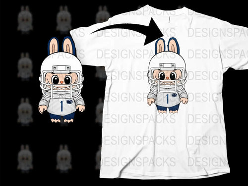 Cute Astronaut Bunny Cartoon T-Shirt, Kids Space Theme Graphic Tee, Unisex Children's Apparel