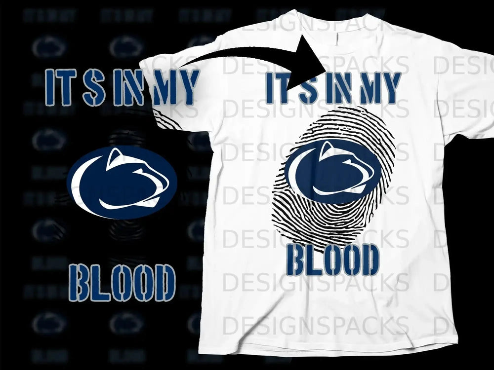 It's In My Blood Fingerprint Graphic Shirt
