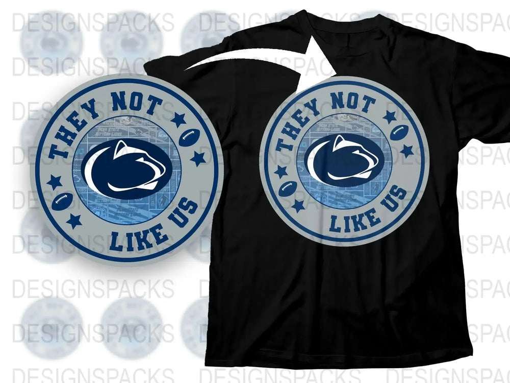 'They Not Like Us' T-Shirt, Bold Slogan Graphic Tee, Urban Street Style, Unisex Black Shirt