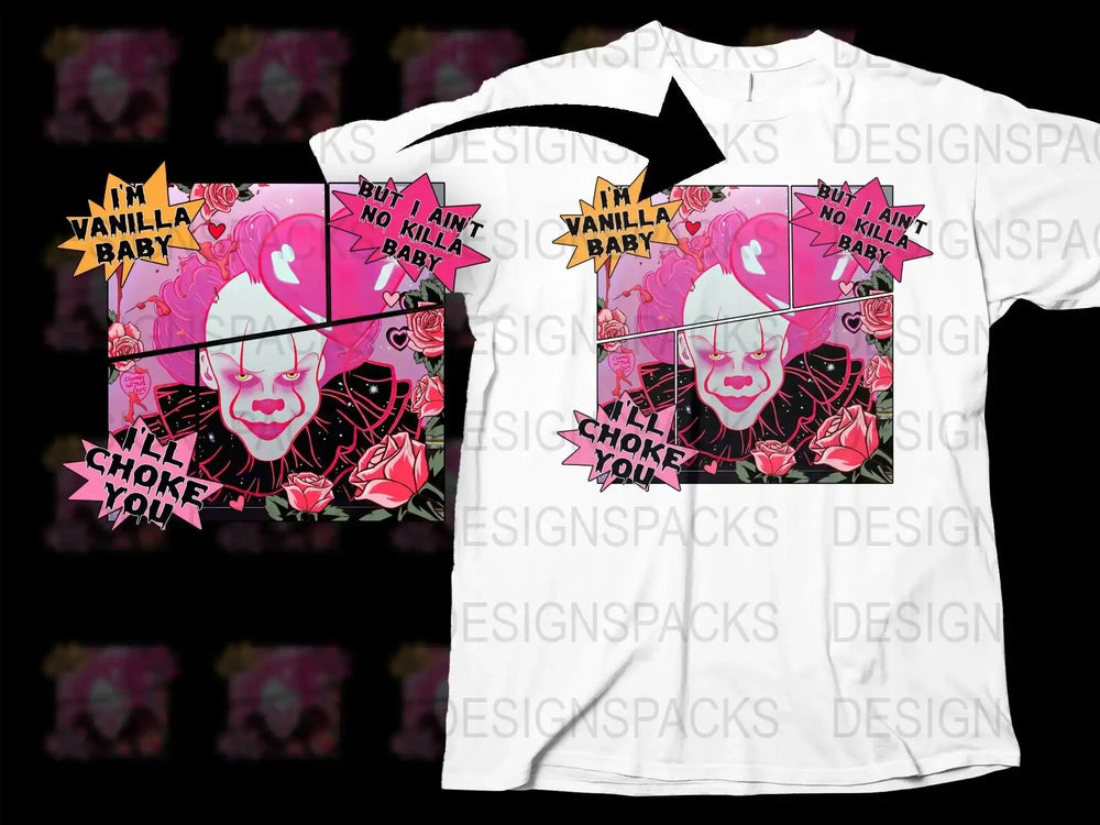 Pennywise Valentine's Day Love Graphic Png Digital Download
