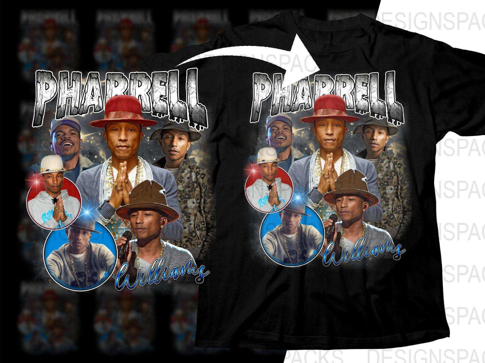 Pharrell Williams Compilation Art Png Digital Download