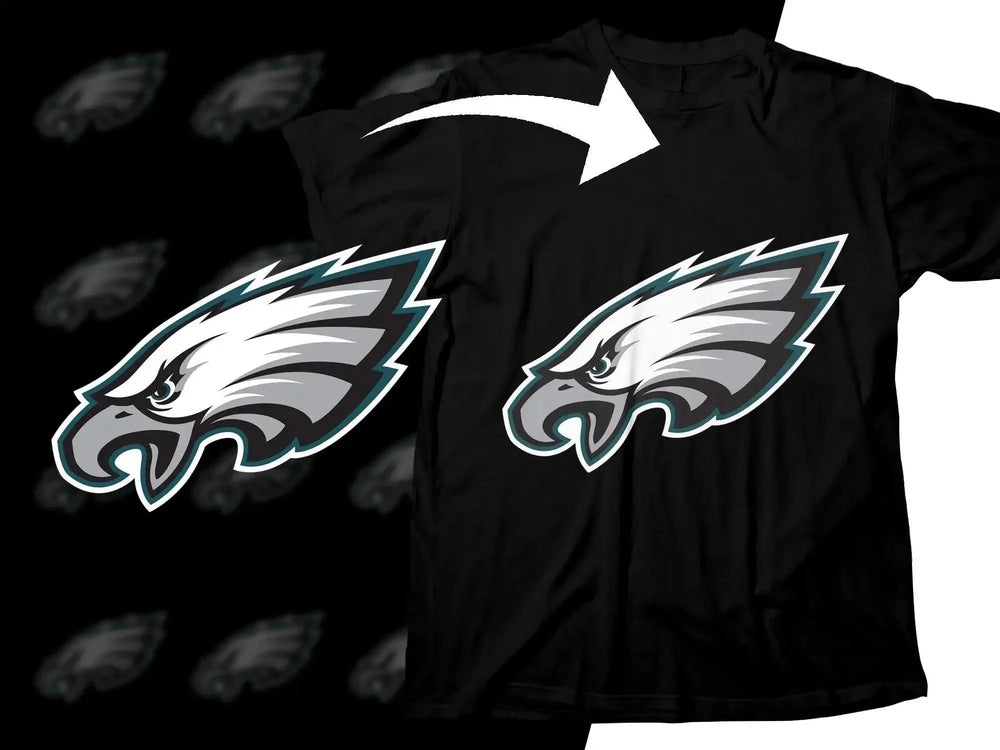 Philadelphia Eagles logo design for t-shirt printing, DTF/DTG ready, print-ready PNG SVG