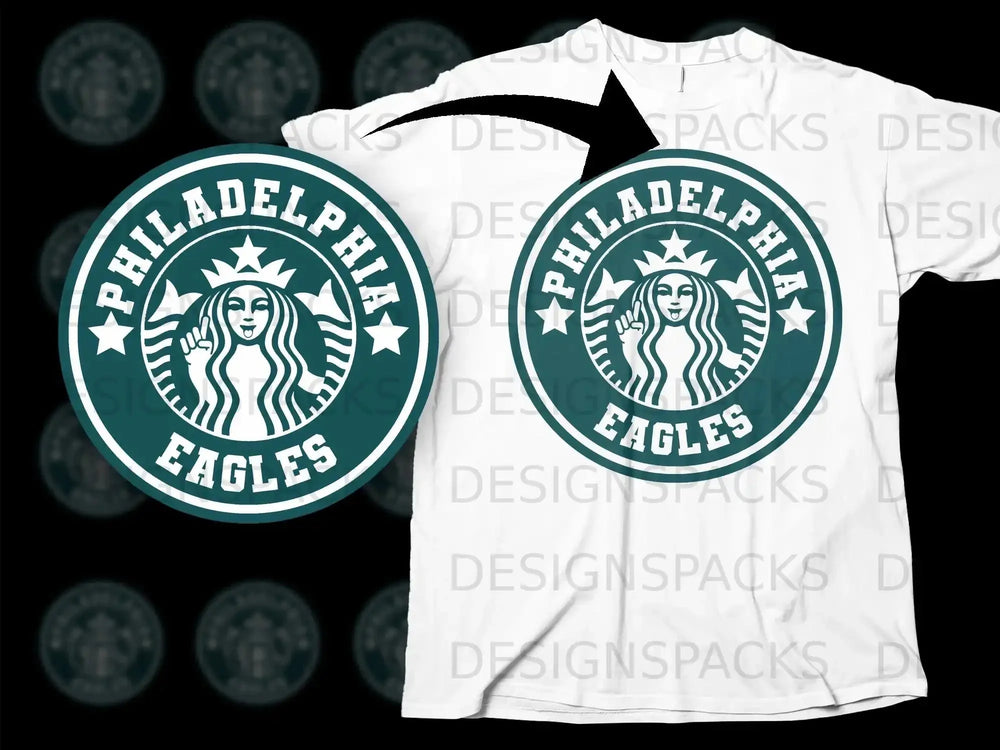 Philadelphia Eagles Logo Fan Tee Shirt