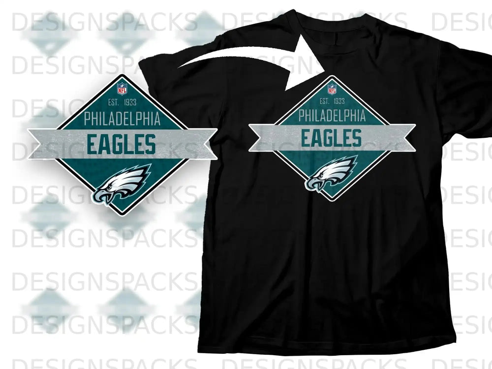 Philadelphia Eagles Est 1933 Logo Graphic T-Shirt