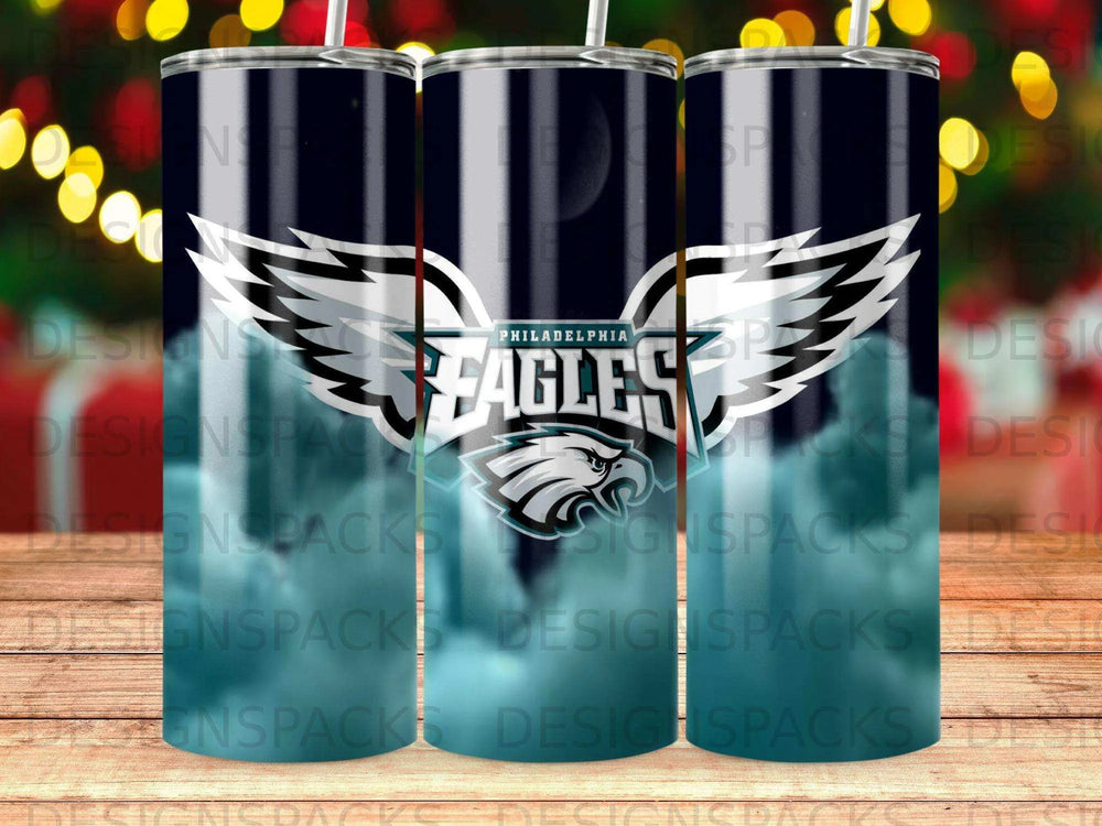 Philadelphia Eagles Tumbler Digital Wrap Design