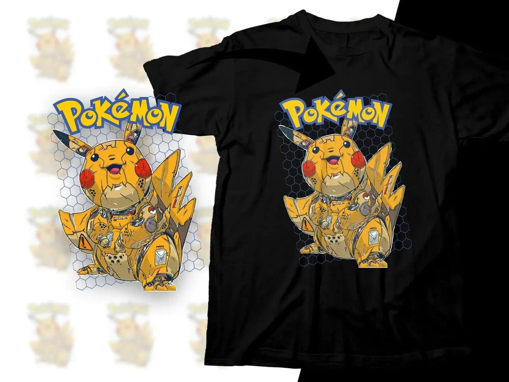 Pikachu Robo Design Graphic Pokémon Png Digital Download