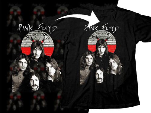 Pink Floyd Band Members Illustration Rock Png Halftone Digital Download