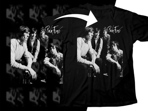 Pink Floyd Black And White Band Photo Rock Png Halftone Digital Download